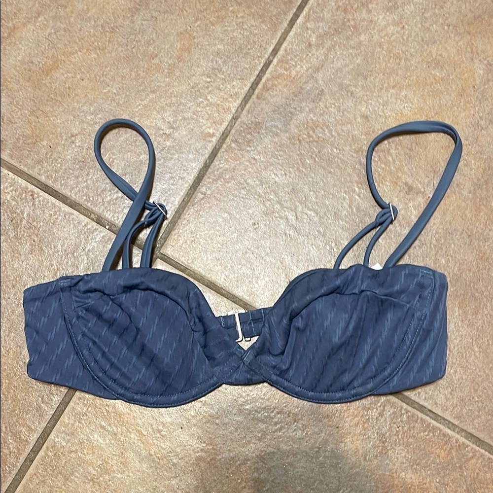 Abercrombie & Fitch Blue Balconette Bikini